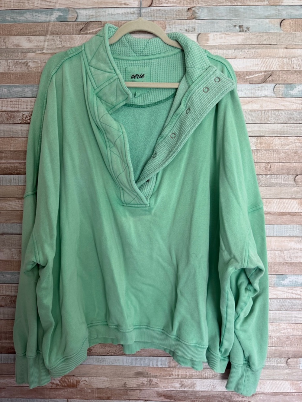 Aerie Mint Green Pullover Sweatshirt XXL
